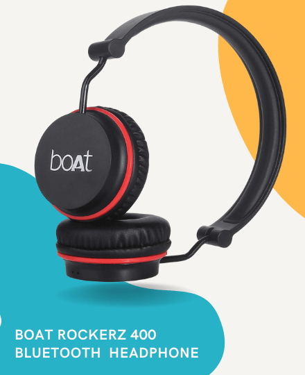 BoAt Rockerz 400 Bluetooth On-Ear Wireless Headphone